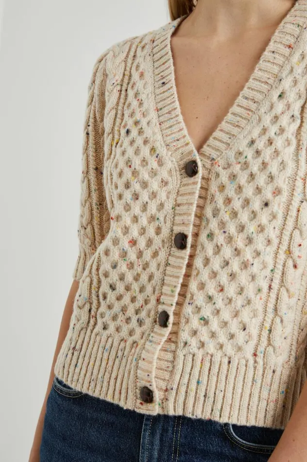 Rails Sweaters Women ISLA CARDIGAN Cream Confetti