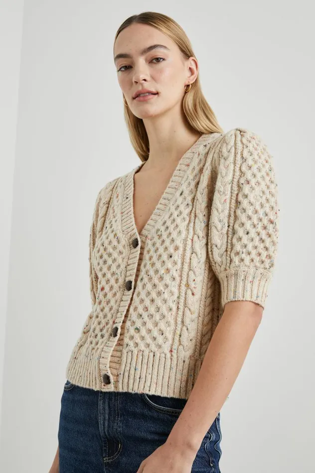 Rails Sweaters Women ISLA CARDIGAN Cream Confetti