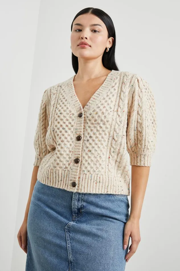 Rails Sweaters Women ISLA CARDIGAN Cream Confetti