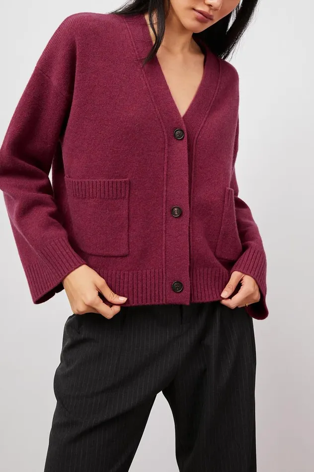 Rails Sweaters Women LINDI CARDIGAN Magenta