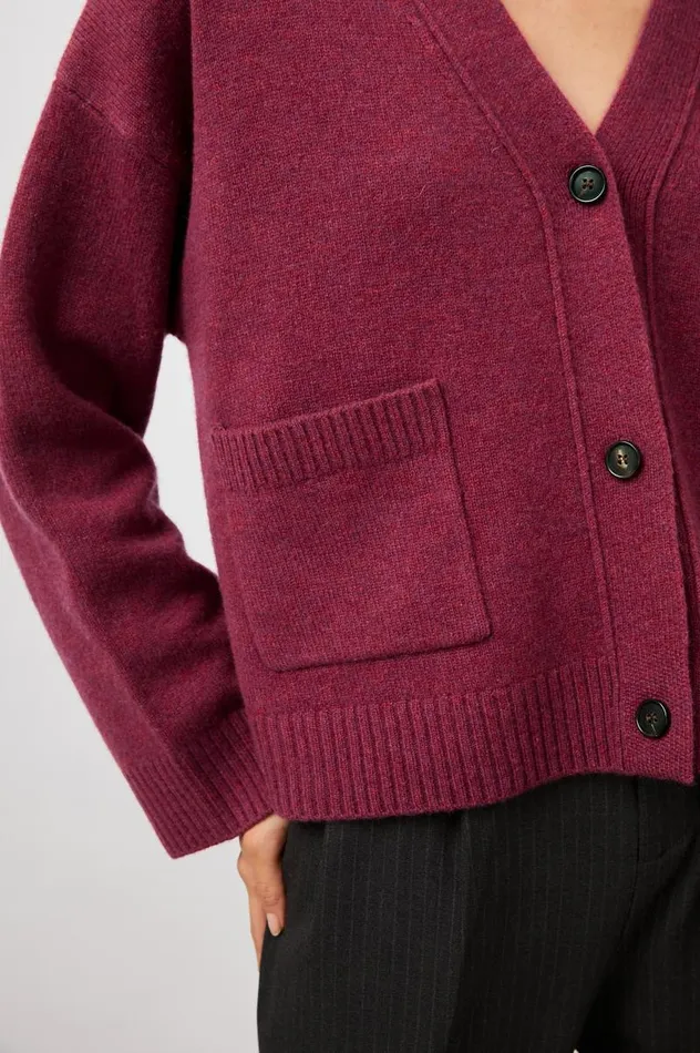 Rails Sweaters Women LINDI CARDIGAN Magenta