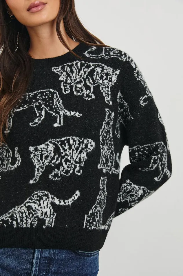 Rails Sweaters Women PERCI SWEATER Charcoal Cats