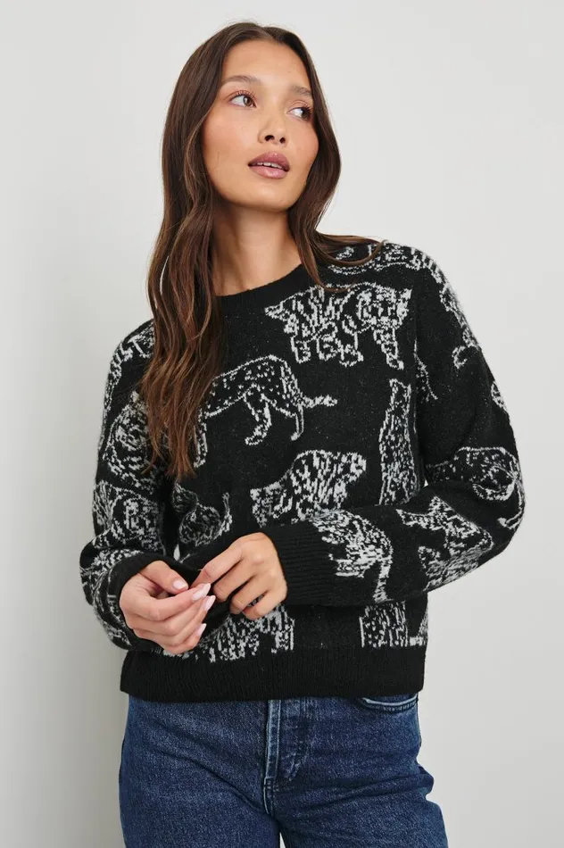 Rails Sweaters Women PERCI SWEATER Charcoal Cats