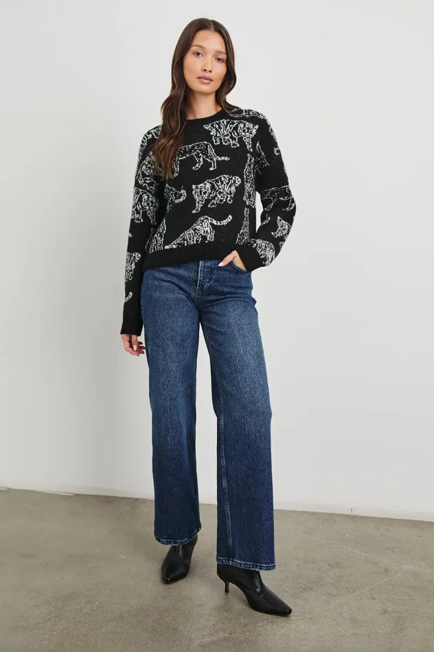 Rails Sweaters Women PERCI SWEATER Charcoal Cats