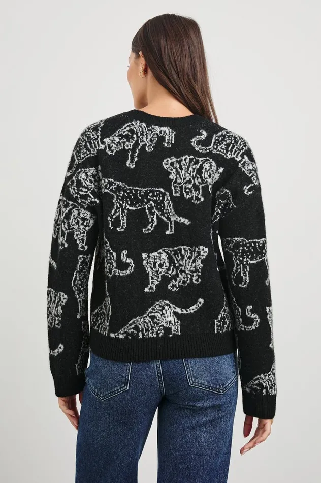 Rails Sweaters Women PERCI SWEATER Charcoal Cats