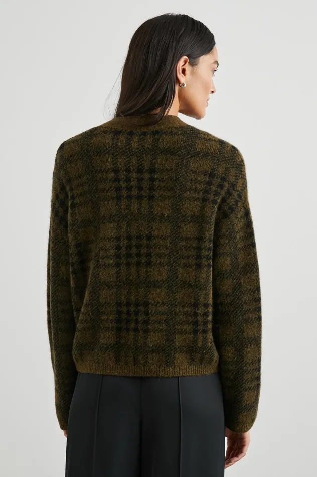 Rails Sweaters Women REESE CARDIGAN Olive Plaid