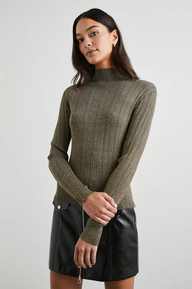 Rails Sweaters Women VIVIENNE SWEATER Gold Lurex