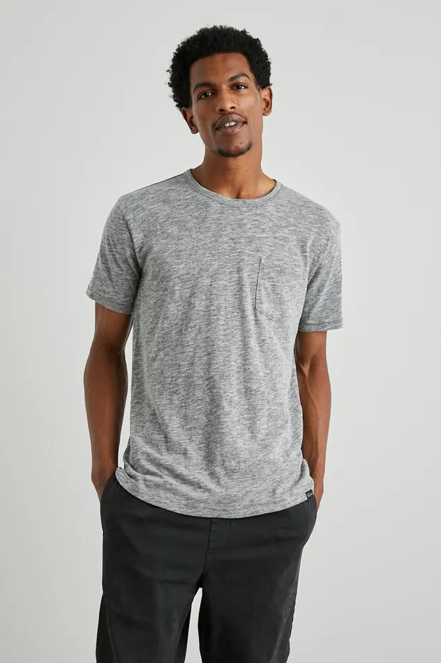 Rails TShirts and Thermals Men SKIPPER TSHIRT Heather Grey