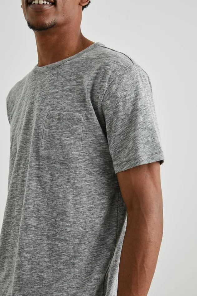 Rails TShirts and Thermals Men SKIPPER TSHIRT Heather Grey