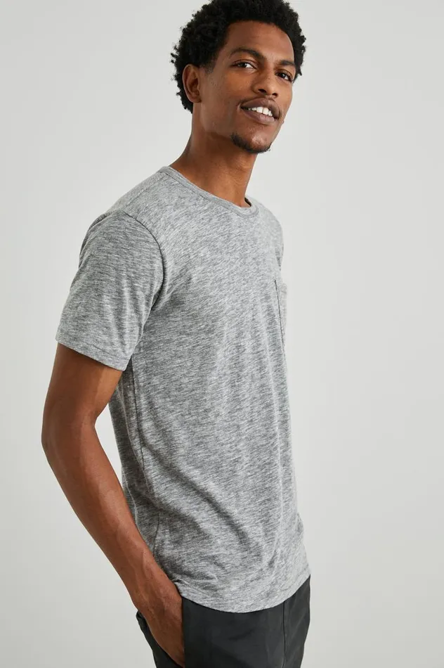 Rails TShirts and Thermals Men SKIPPER TSHIRT Heather Grey