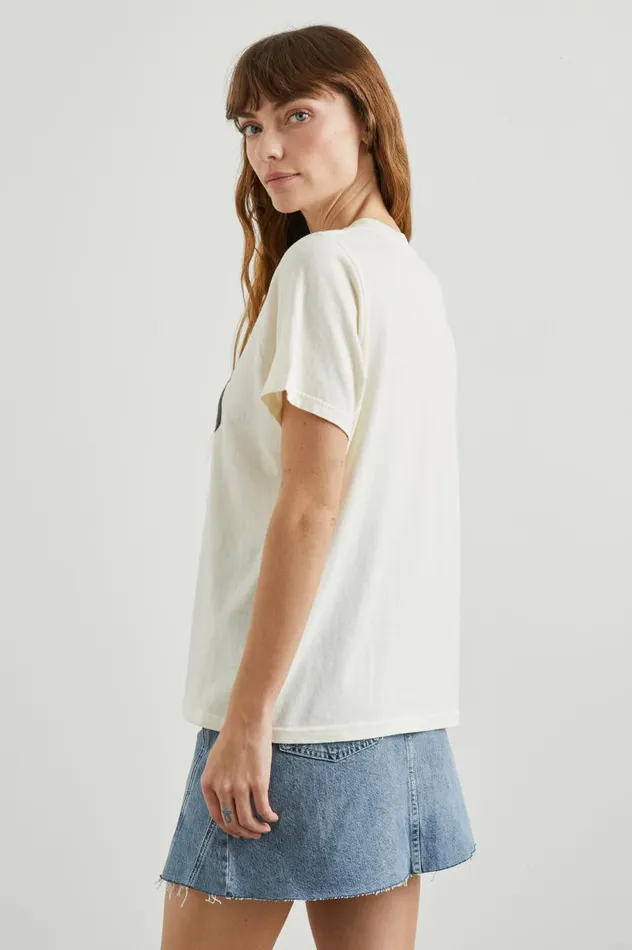 Rails Tees and Tanks Women BOYFRIEND TSHIRT Rails Los Angeles Ecru