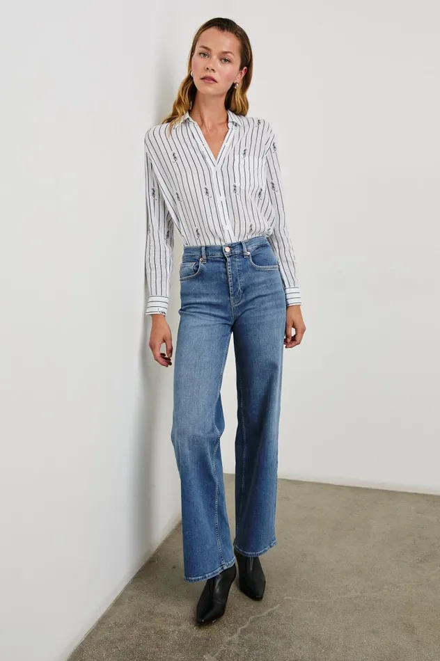 Rails Tops Women CHARLI SHIRT Navy Striped Tigers