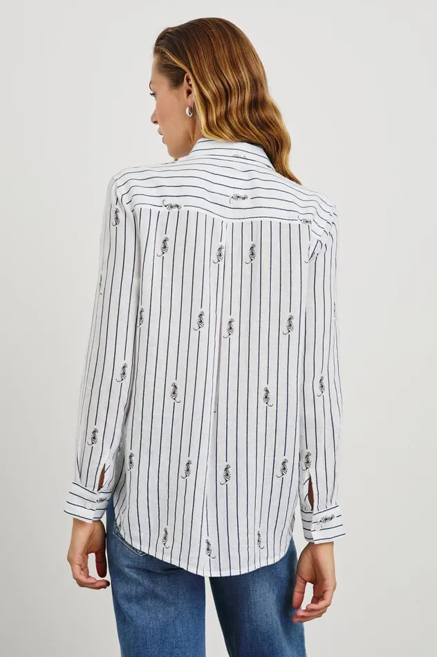 Rails Tops Women CHARLI SHIRT Navy Striped Tigers