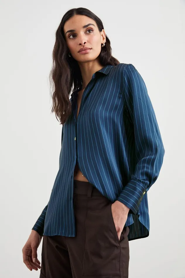 Rails Tops Women DORIAN SHIRT Arctic Stripe