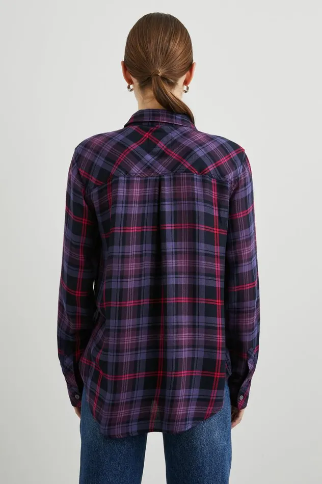 Rails Tops Women HUNTER SHIRT Aubergine Magenta