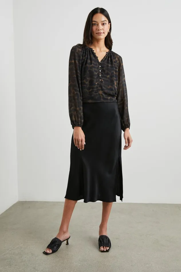 Rails Tops Women INDI TOP Umber Leopard