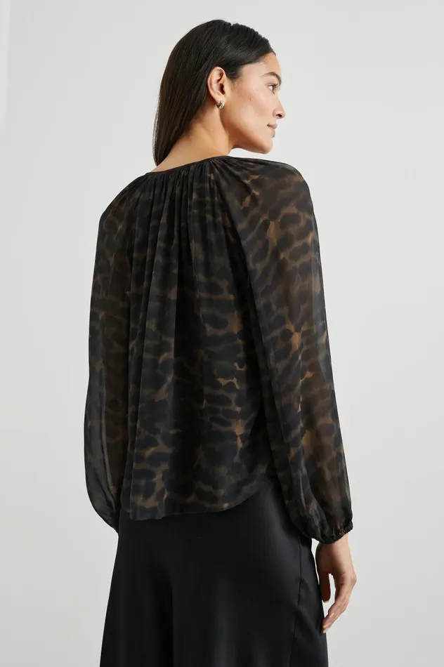 Rails Tops Women INDI TOP Umber Leopard