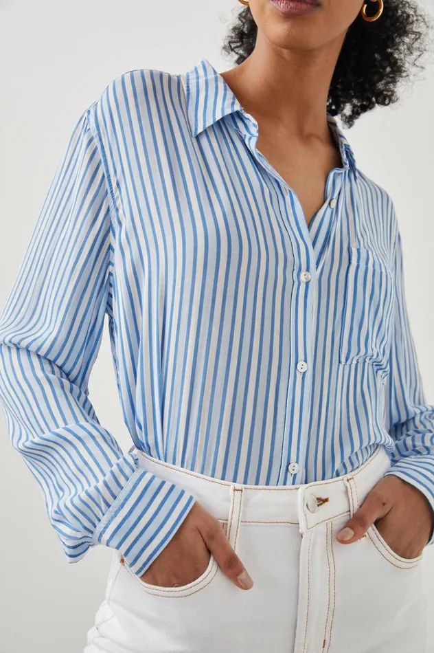Rails Tops Women JOSEPHINE SHIRT Mar Stripe