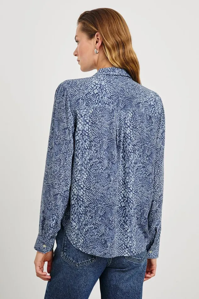 Rails Tops Women JOSEPHINE SHIRT Navy Python