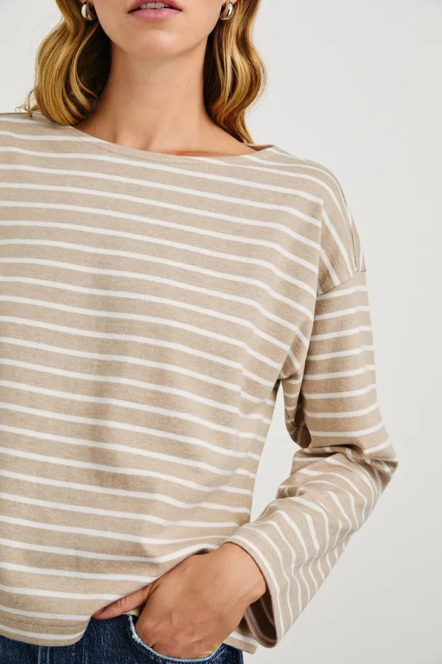 Rails Tops Women MACY TOP Heather Beige Stripe