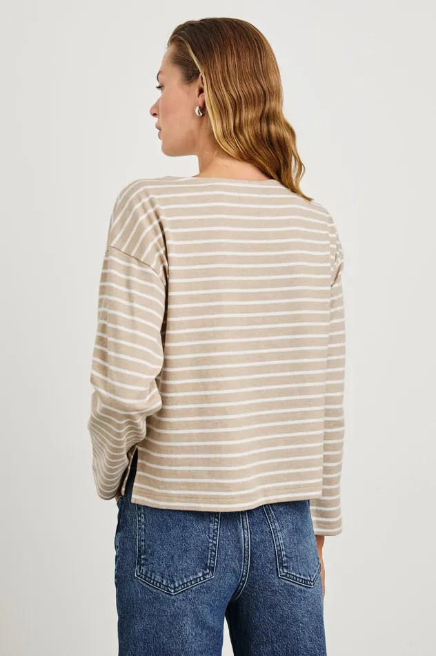 Rails Tops Women MACY TOP Heather Beige Stripe
