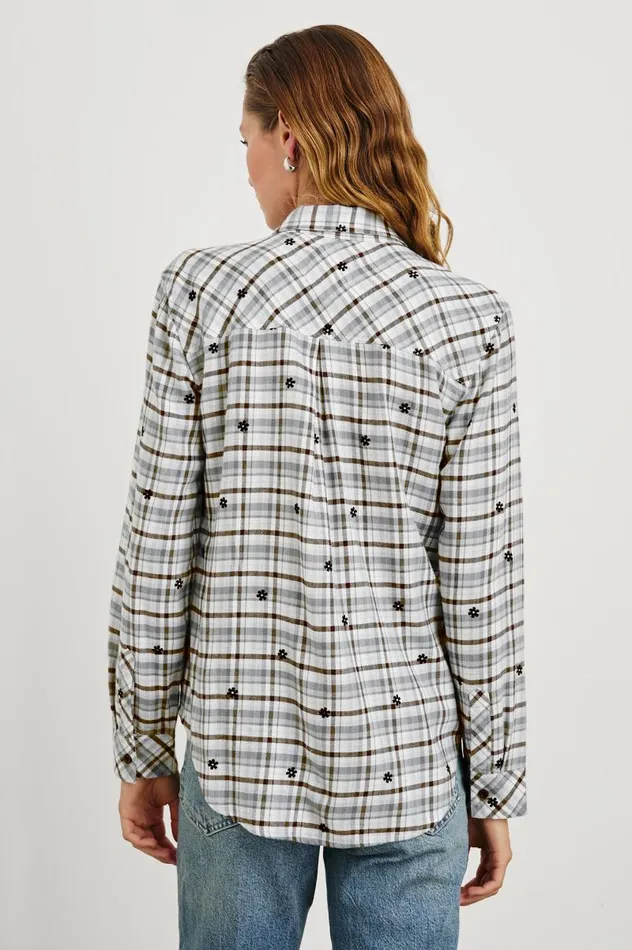 Rails Tops Women MILO SHIRT Stone Flocked Daisies