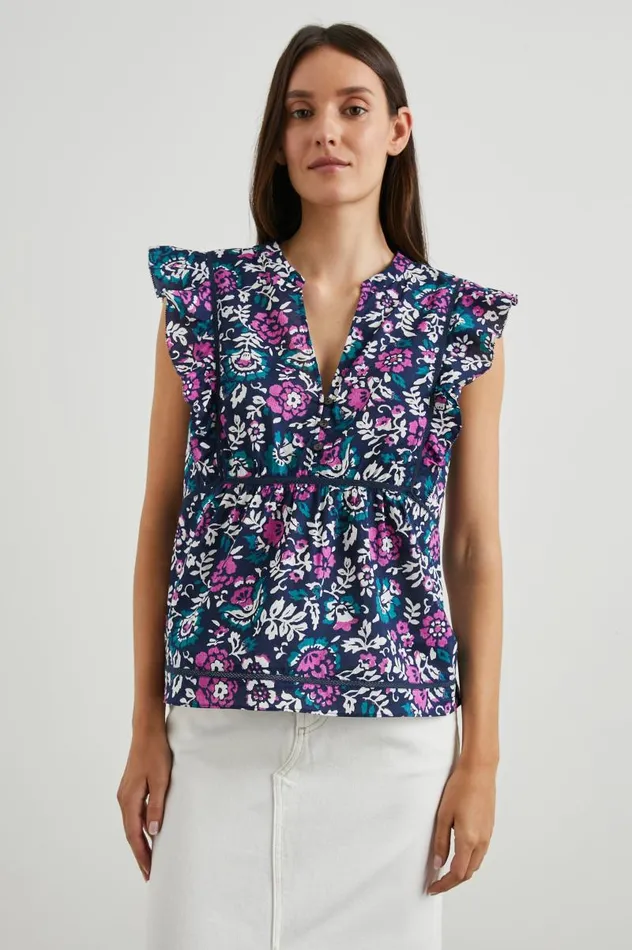 Rails Tops Women MISHA TOP Woodblock Floral