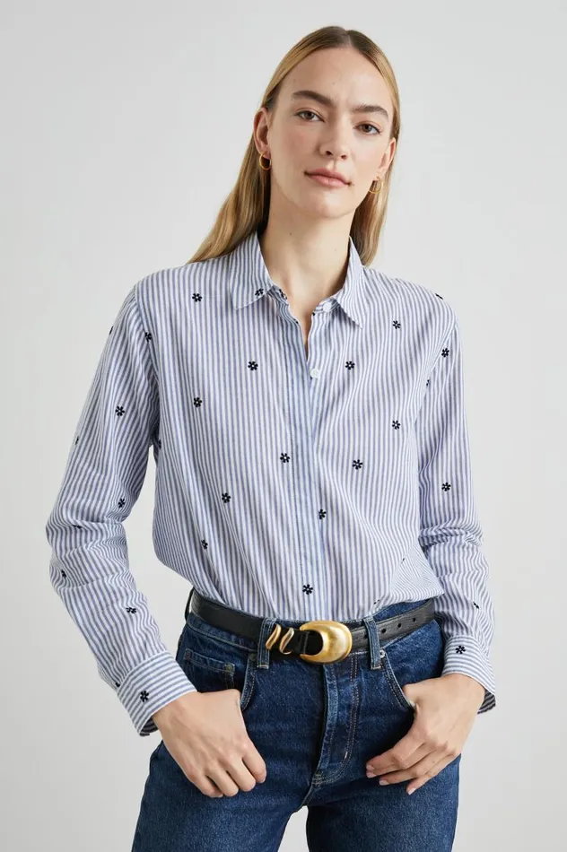 Rails Tops Women TAYLOR SHIRT Flocked Daisies