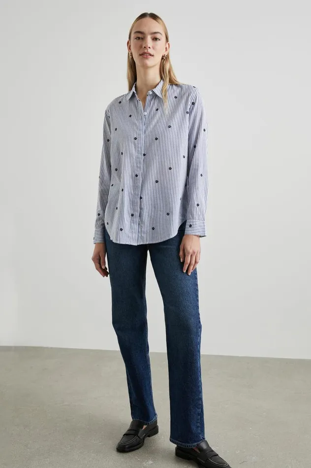 Rails Tops Women TAYLOR SHIRT Flocked Daisies