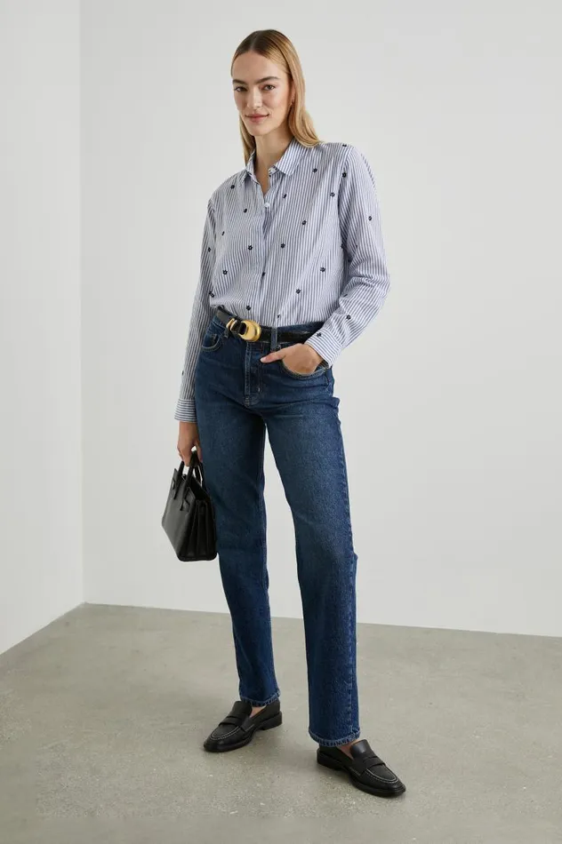 Rails Tops Women TAYLOR SHIRT Flocked Daisies