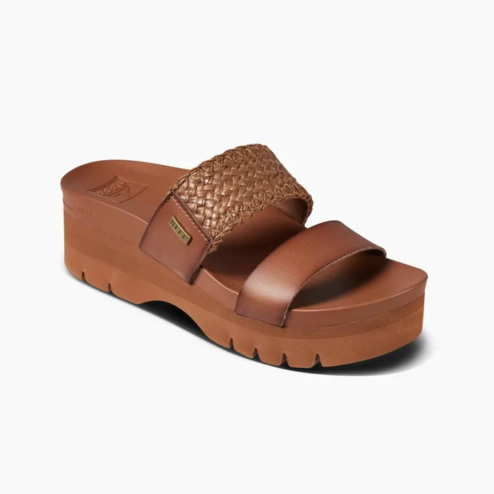 Reef Sandals Women Cushion Vista Higher Espresso Raffia Reef Sandals Women Cushion Vista Higher Espresso Raffia