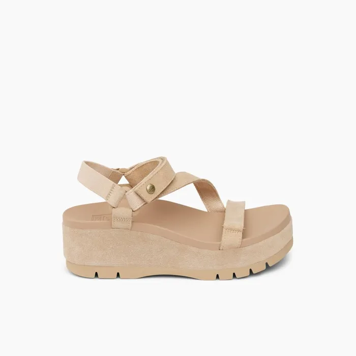 Reef Sandals Women Vista Higher Luna Oasis Suede