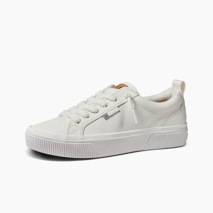 Reef Shoes Women Lay Day Dawn White Leather Reef Shoes Women Lay Day Dawn White Leather
