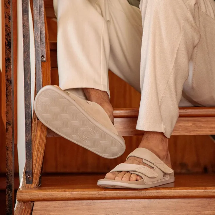 Reef Slides Men Cushion Tradewind Suede Sandy Suede Reef Slides Men Cushion Tradewind Suede Sandy Suede