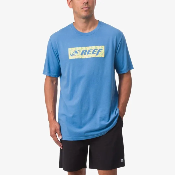 Reef TShirts and Shirts Men Decades Tee Parisian Blue
