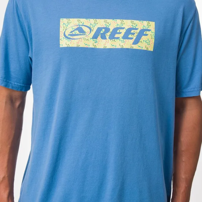 Reef TShirts and Shirts Men Decades Tee Parisian Blue Reef TShirts and Shirts Men Decades Tee Parisian Blue