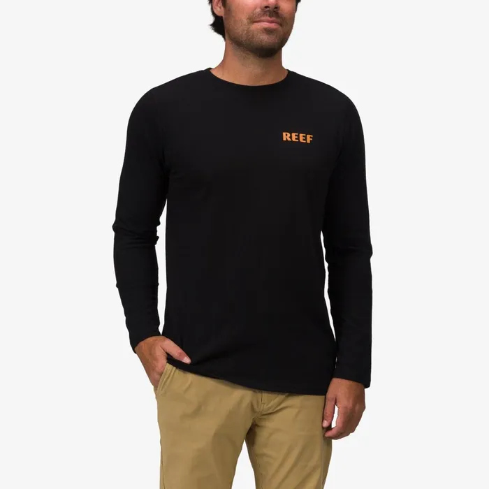 Reef TShirts and Shirts Men Wellie 24 Long Sleeve Tee Black