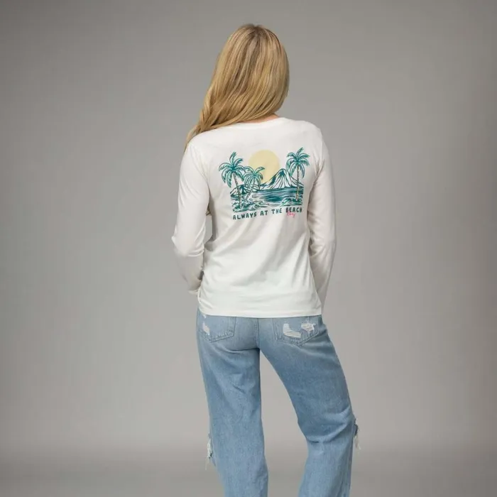 Reef TShirts Tanks and Dresses Women Ines Long Sleeve Tee Marshmallow