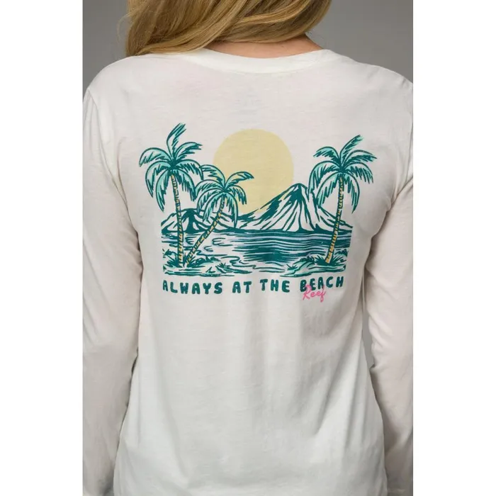 Reef TShirts Tanks and Dresses Women Ines Long Sleeve Tee Marshmallow