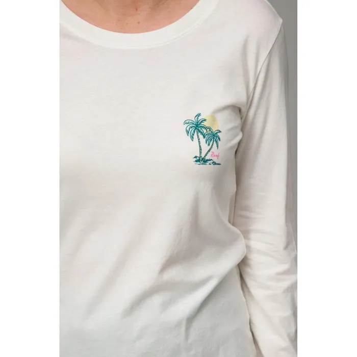 Reef TShirts Tanks and Dresses Women Ines Long Sleeve Tee Marshmallow