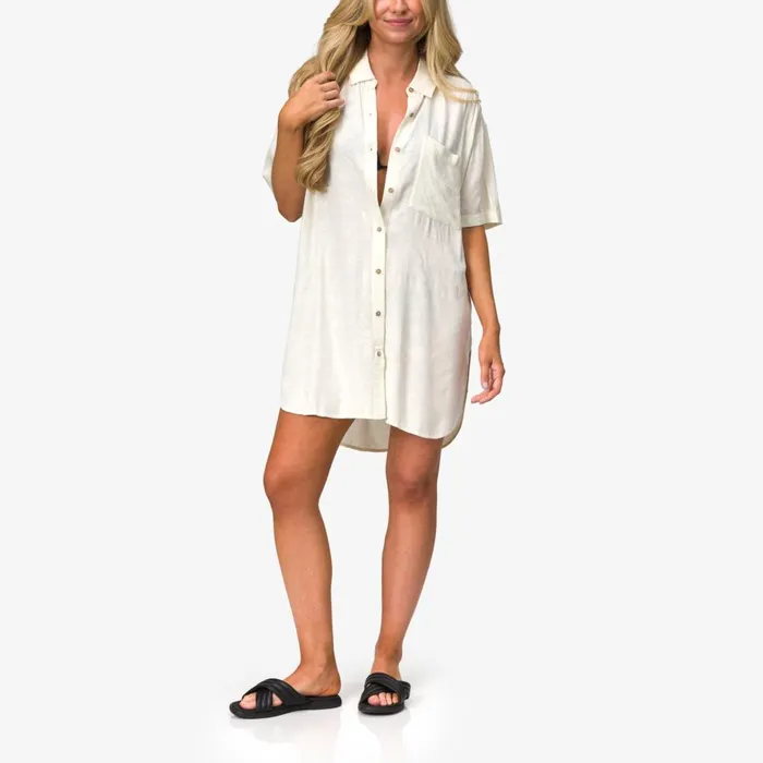 Reef TShirts Tanks and Dresses Women Ollie Shirt Dress Marshmallow
