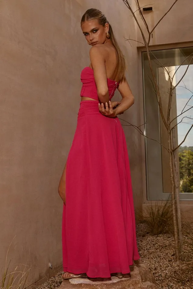 Runaway The Label Crops Shop BRADY TOP 8211 FUCHSIA