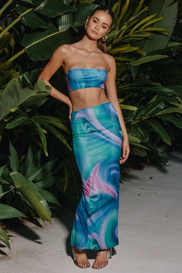Runaway The Label Crops Shop HAMILTON CROP TOP 8211 PRINT Runaway The Label Crops Shop HAMILTON CROP TOP 8211 PRINT