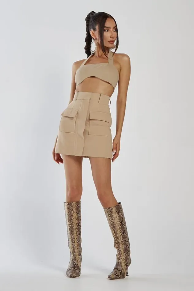 Runaway The Label Crops Shop Mariska Top 8211 Sand