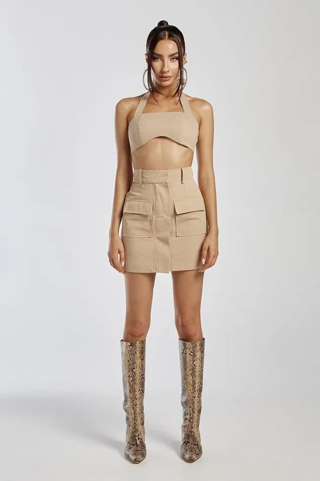 Runaway The Label Crops Shop Mariska Top 8211 Sand Runaway The Label Crops Shop Mariska Top 8211 Sand