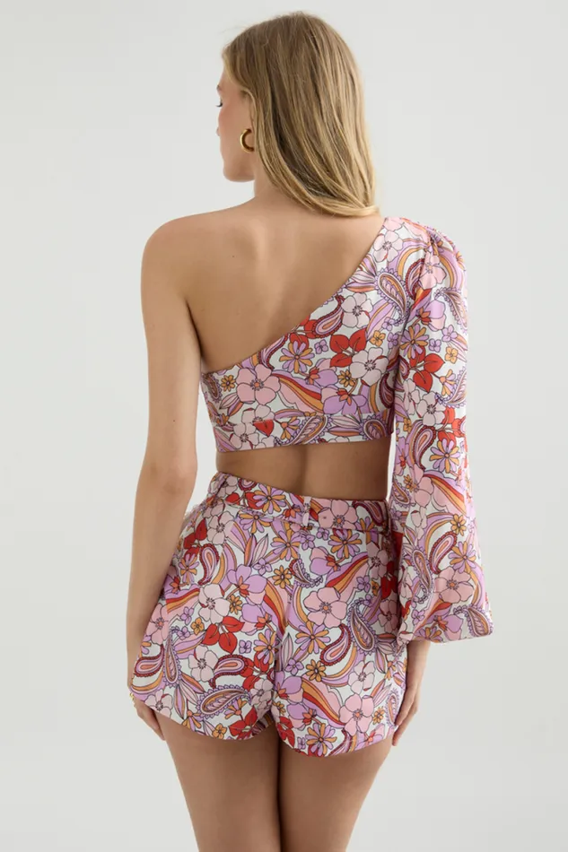 Runaway The Label Crops Shop Monaco Crop Top 8211 Lilac Floral Runaway The Label Crops Shop Monaco Crop Top 8211 Lilac Floral
