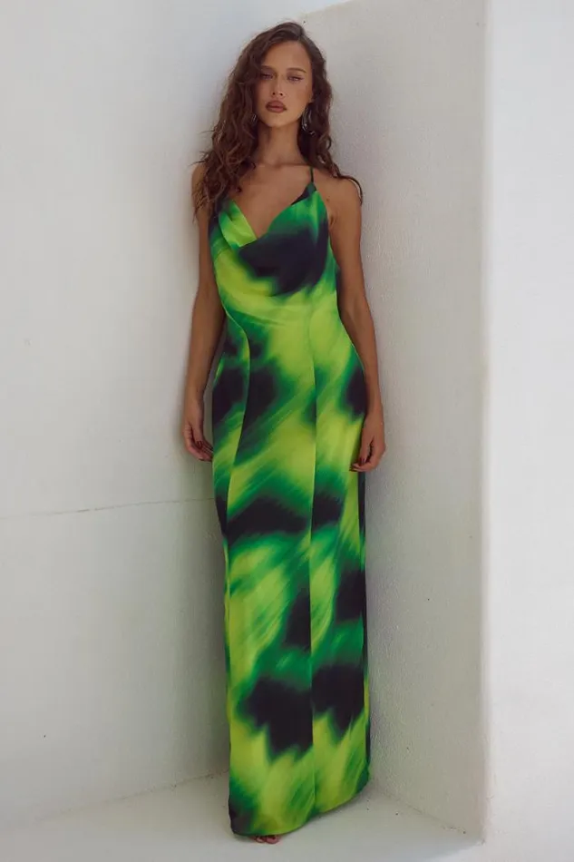 Runaway The Label Maxi Shop ANISSA MAXI DRESS 8211 LOTUS PRINT
