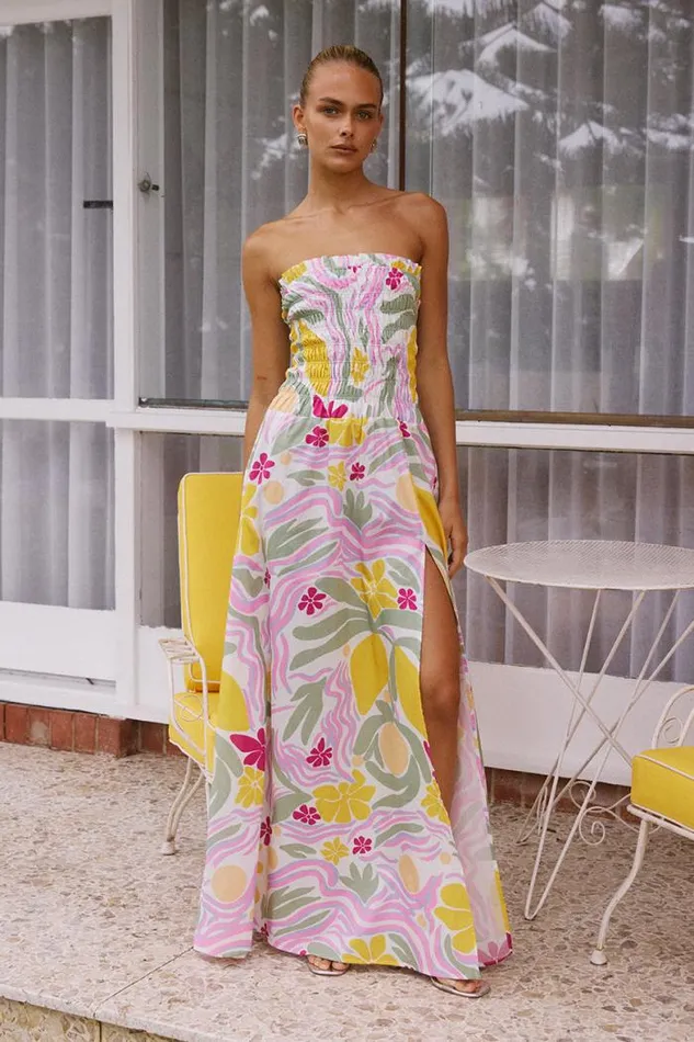 Runaway The Label Maxi Shop AVELINE MAXI DRESS 8211 AVELINE PRINT