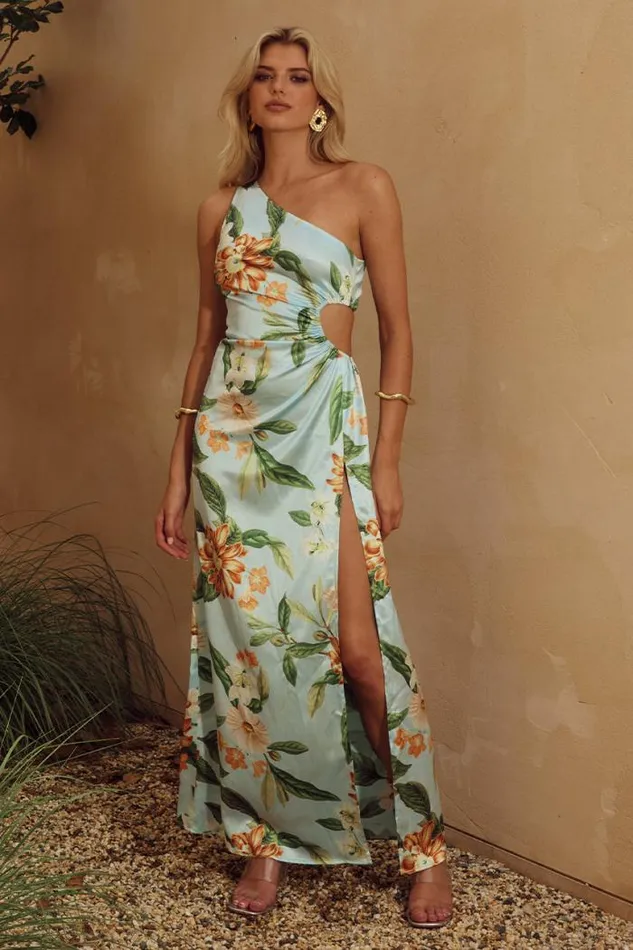 Runaway The Label Maxi Shop BARZILIO DRESS 8211 MAIORI BLUE