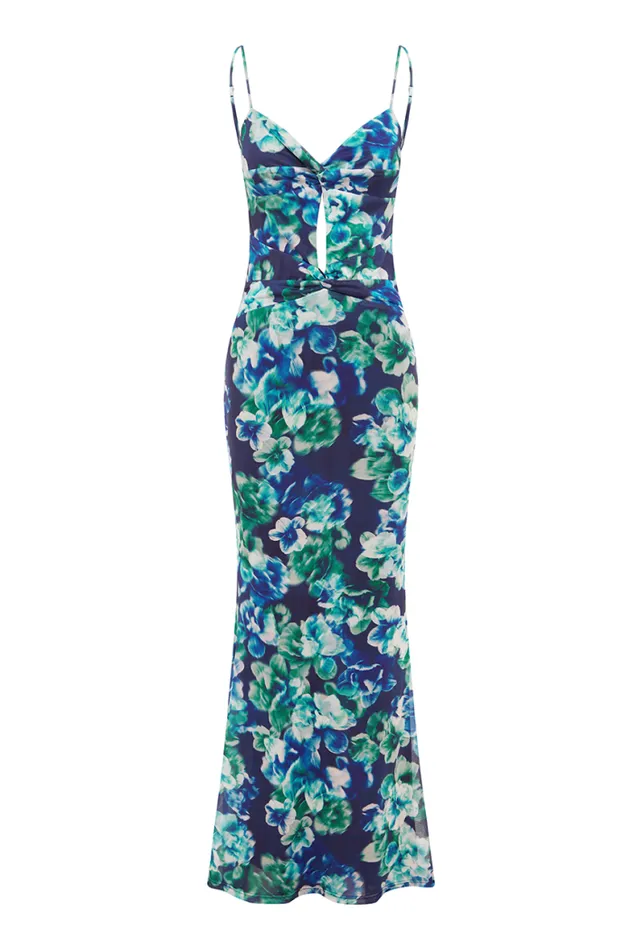 Runaway The Label Maxi Shop CHANNING MAXI DRESS 8211 NAVY FLORAL
